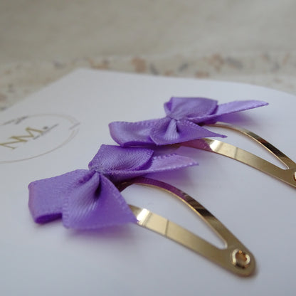 Klikklak | mini bow - paars