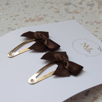 Klikklak | mini bow - bruin