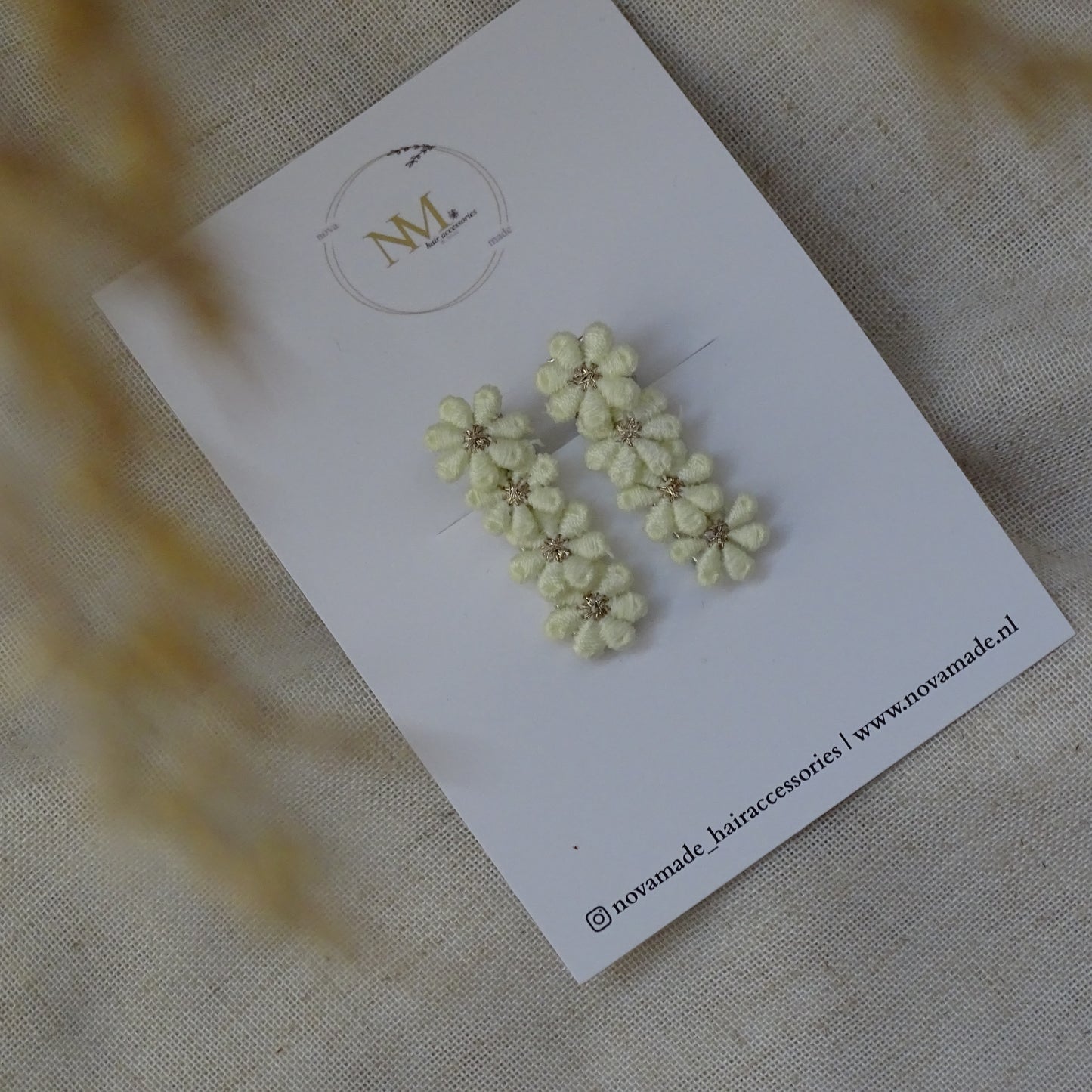 Alligator | mini madeliefjes - wit