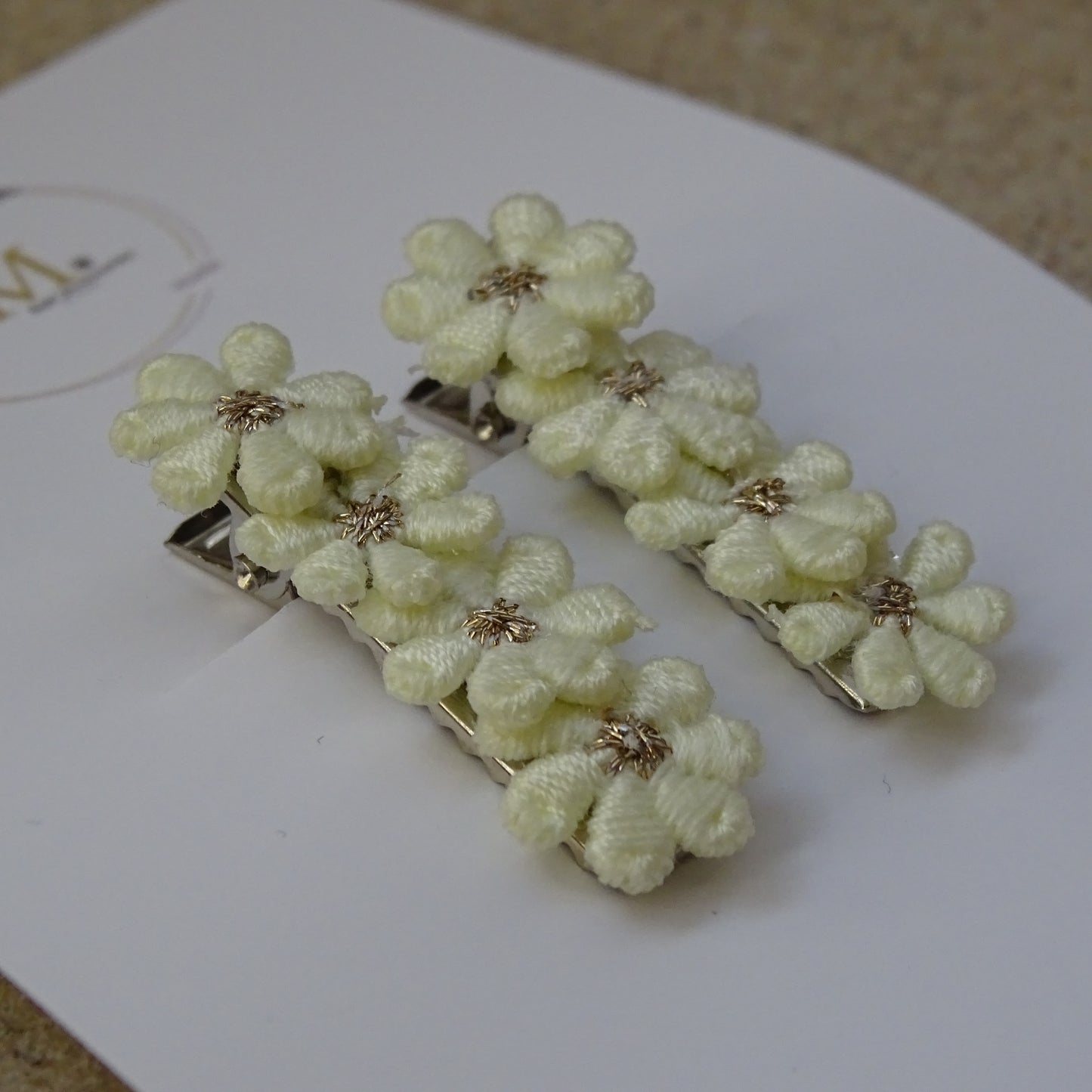 Alligator | mini madeliefjes - wit