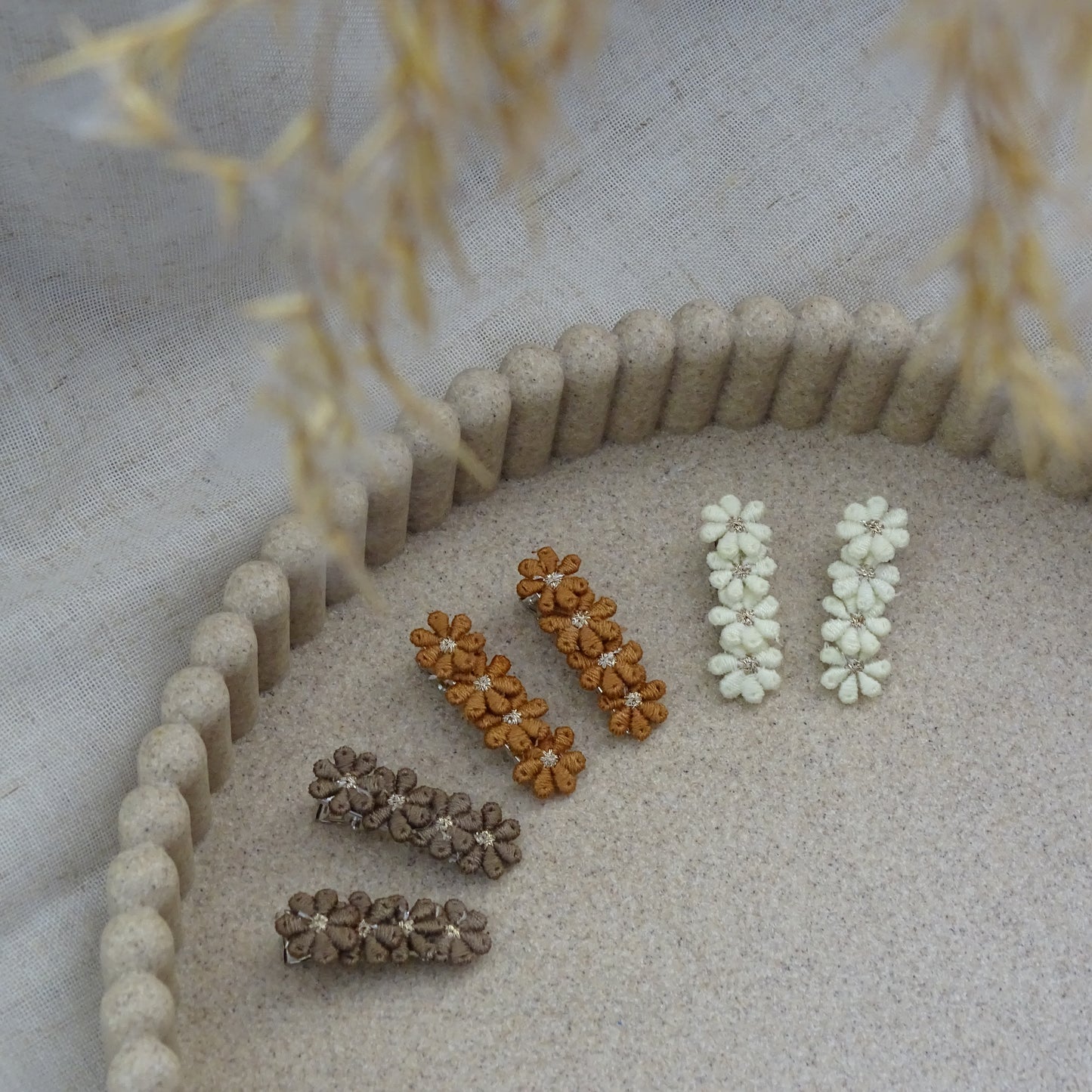 Alligator | mini madeliefjes - wit