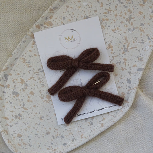 Alligator | wollen strik - donker bruin