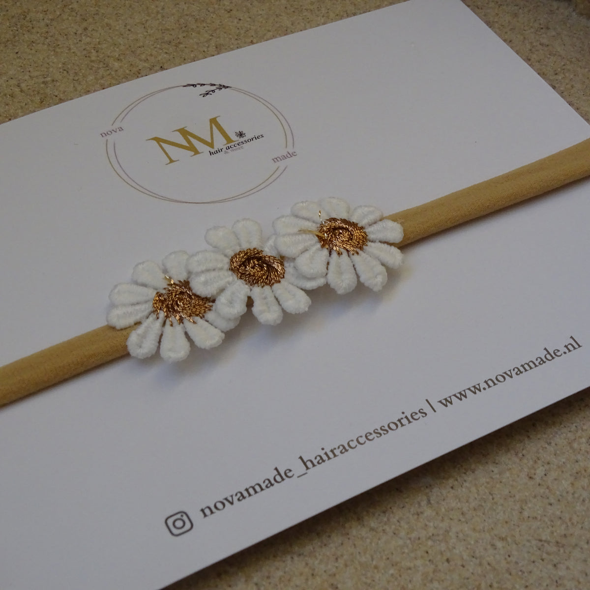 Haarband | Madelief bronzen