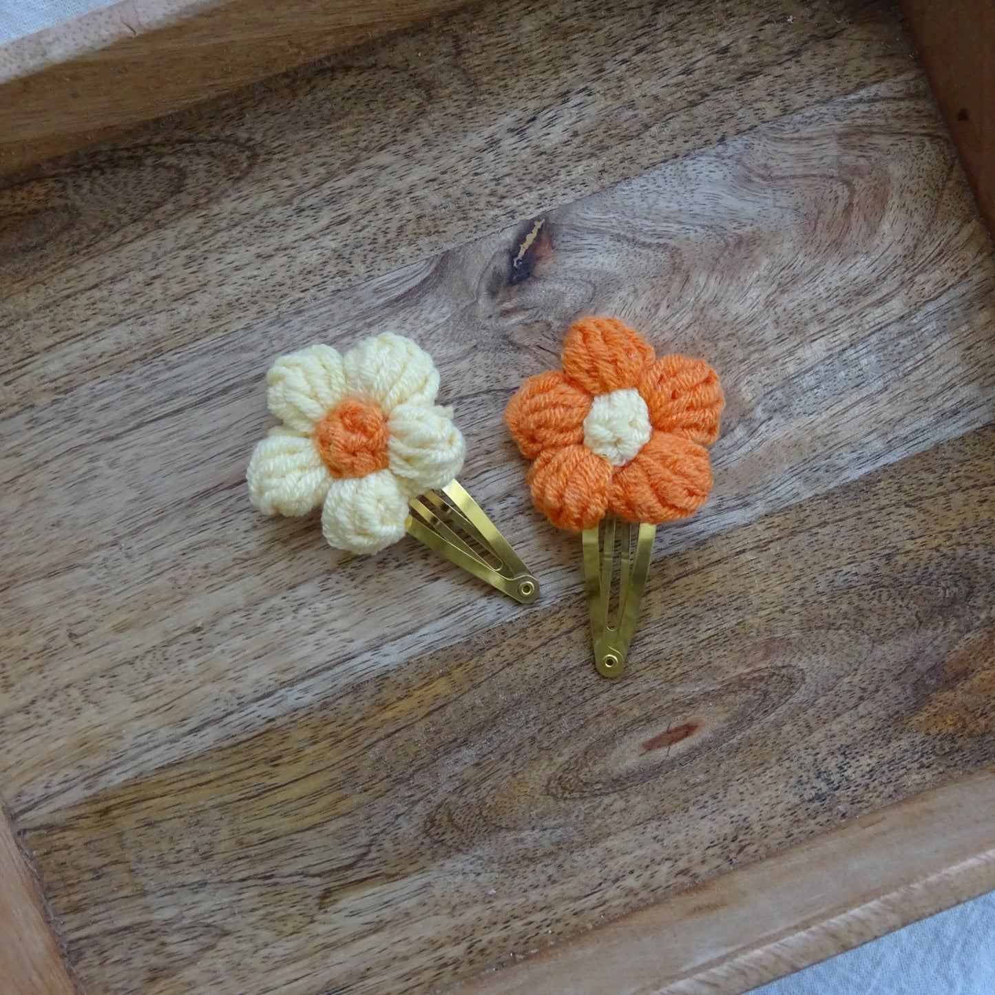 Koningsdag | klikklak | set - oranje bloemen