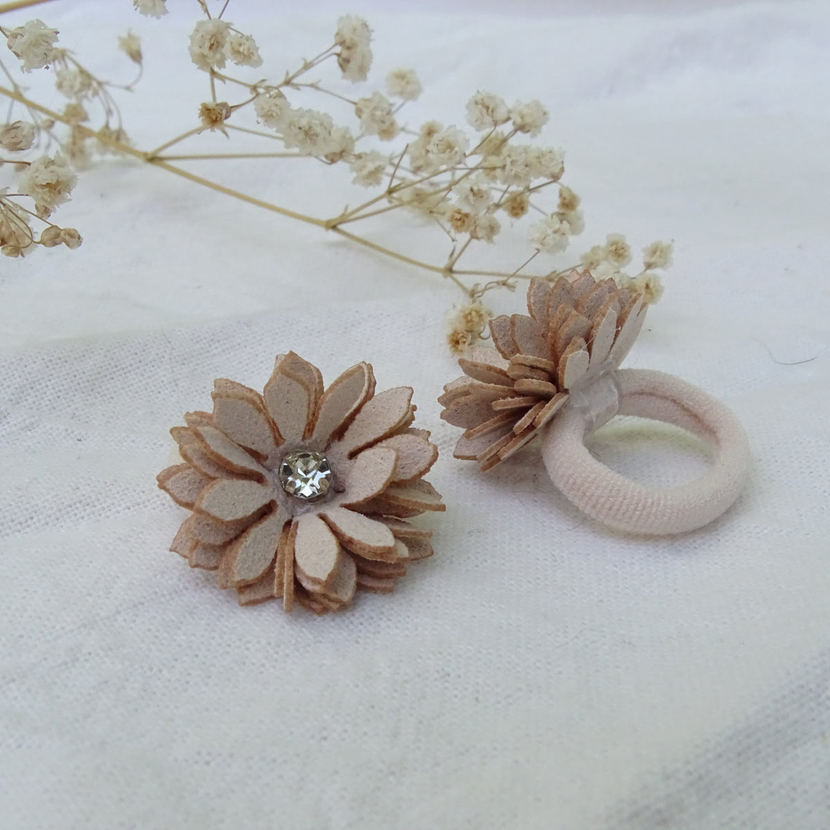 Elastiek | Bloomy ivory