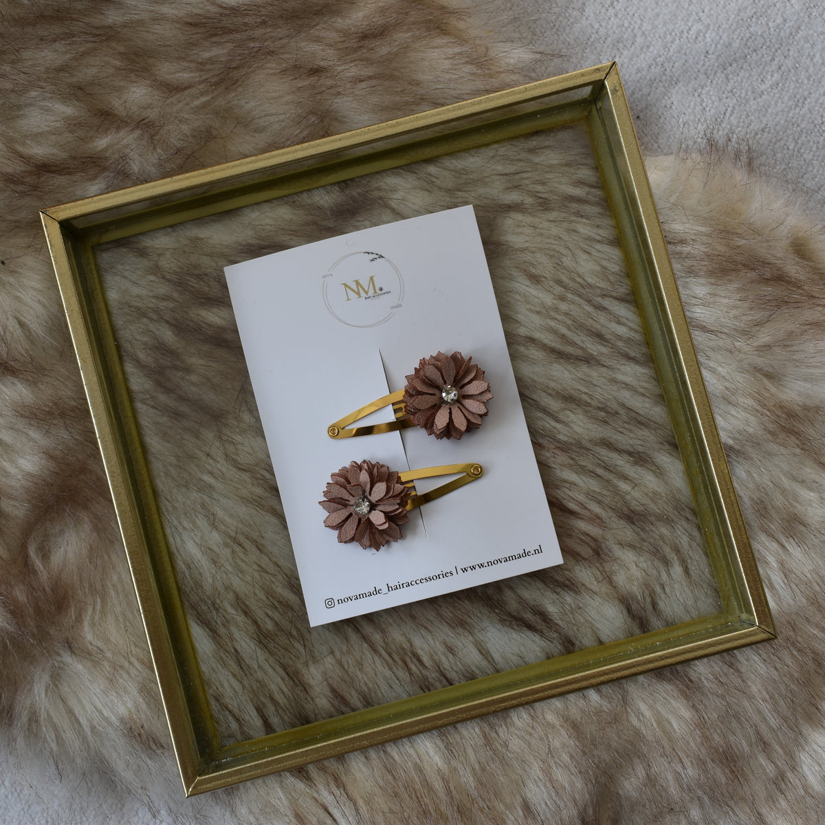 Klikklak | set Bloomy - brown