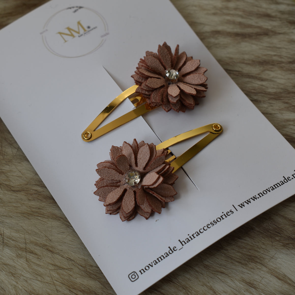 Klikklak | set Bloomy - brown