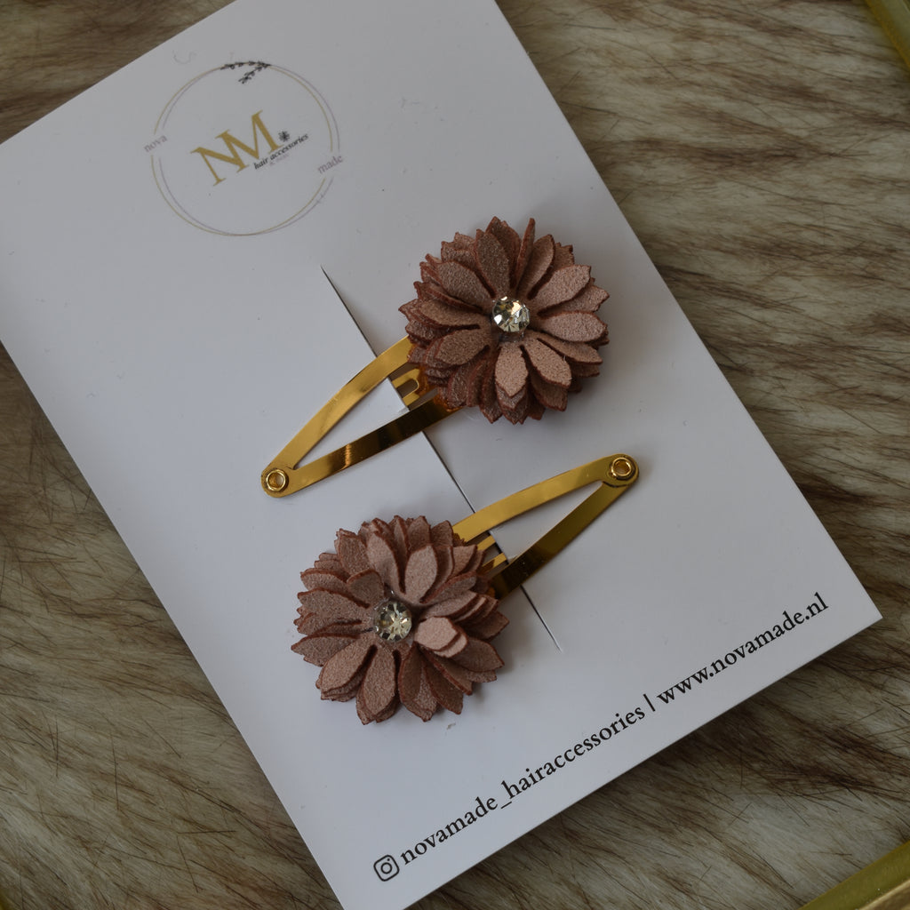 Klikklak | set Bloomy - brown