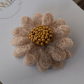 Anti Slip | beige wollen bloem