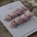 Alligator | velvet light pink hearts