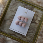 Alligator | velvet light pink hearts