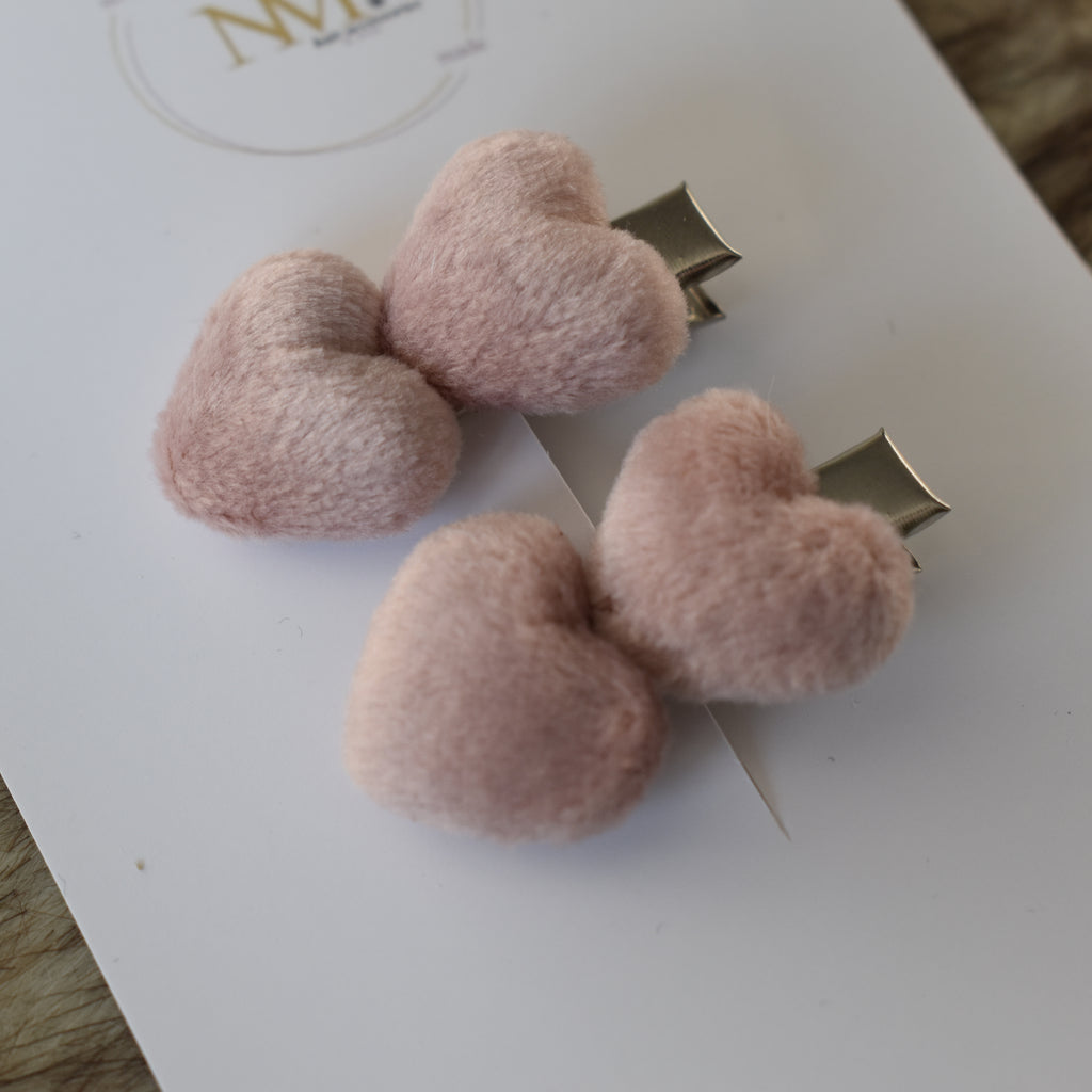Alligator | velvet light pink hearts