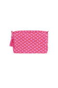 Make-up tas | roze met roze bloemen