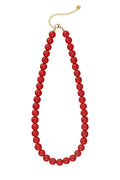 Ketting | kralen ketting rood