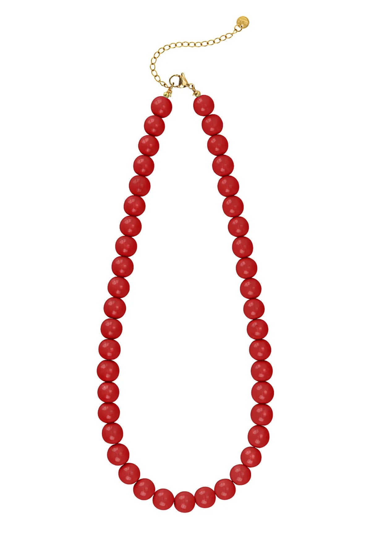 Ketting | kralen ketting rood