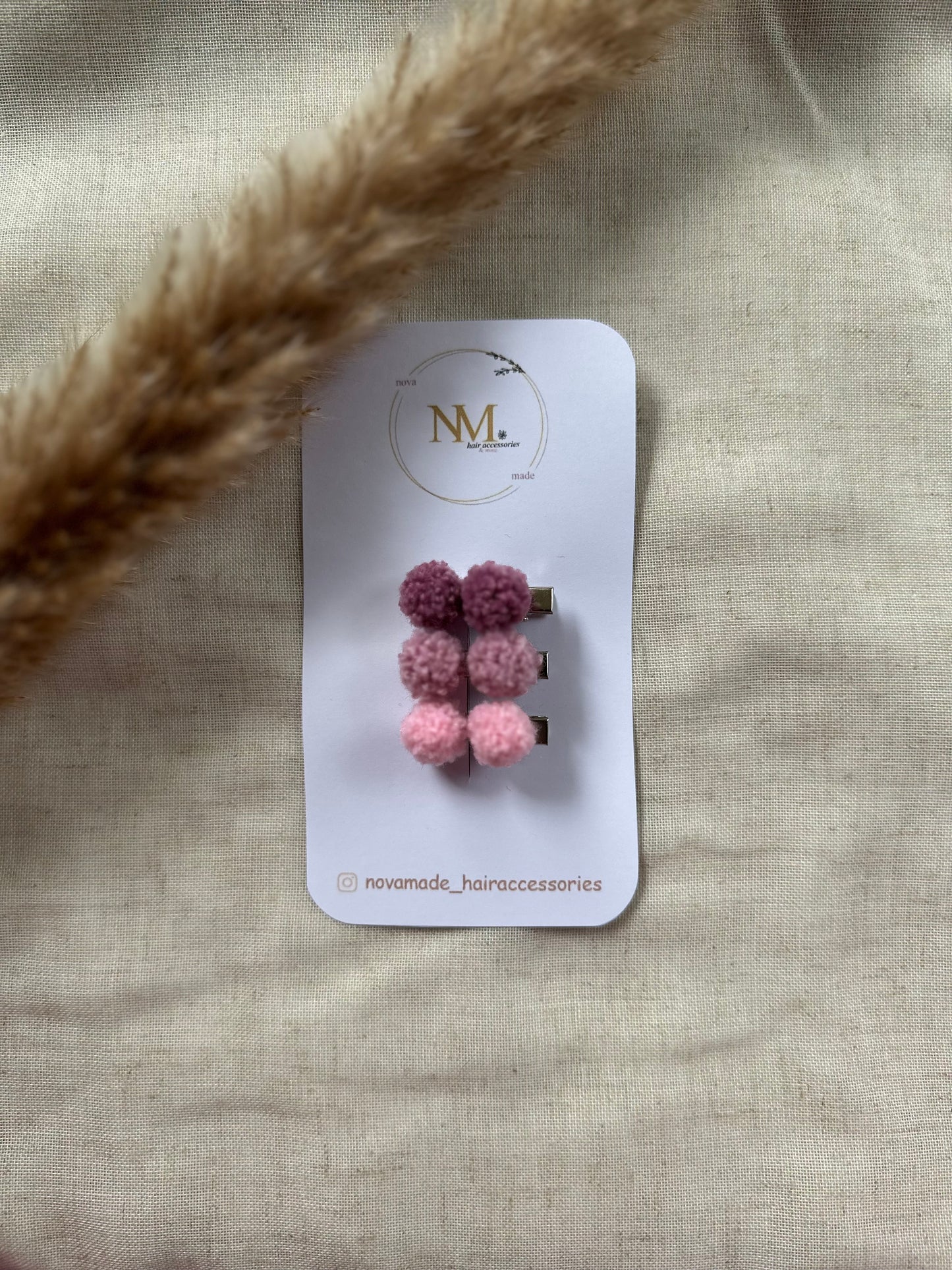Alligator - pompoms roze mix