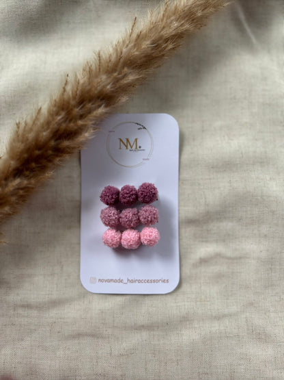 Alligator - pompoms roze mix