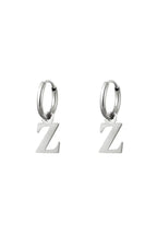 Oorbel - Initiaal Zilver