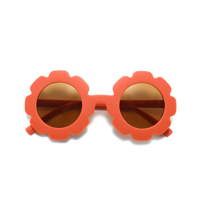 Baby- en peuterzonnebril met bloemdesign: Koraal