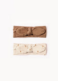 Twiny haarband - set bruin