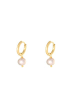 Oorbel - pearl of the sea roze